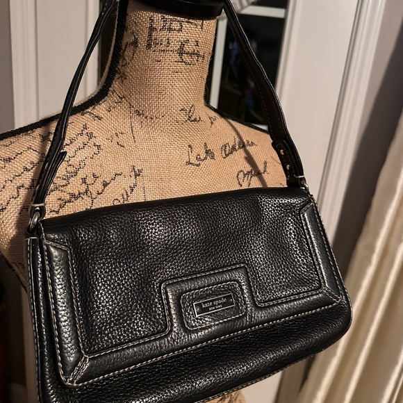 Kate Spade black pebble leather shoulder bag - Picture 2 of 12